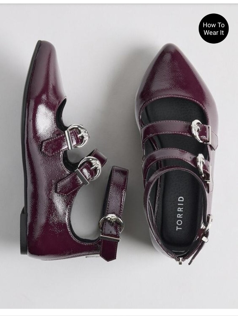 Torrid Wine Flat Size 8